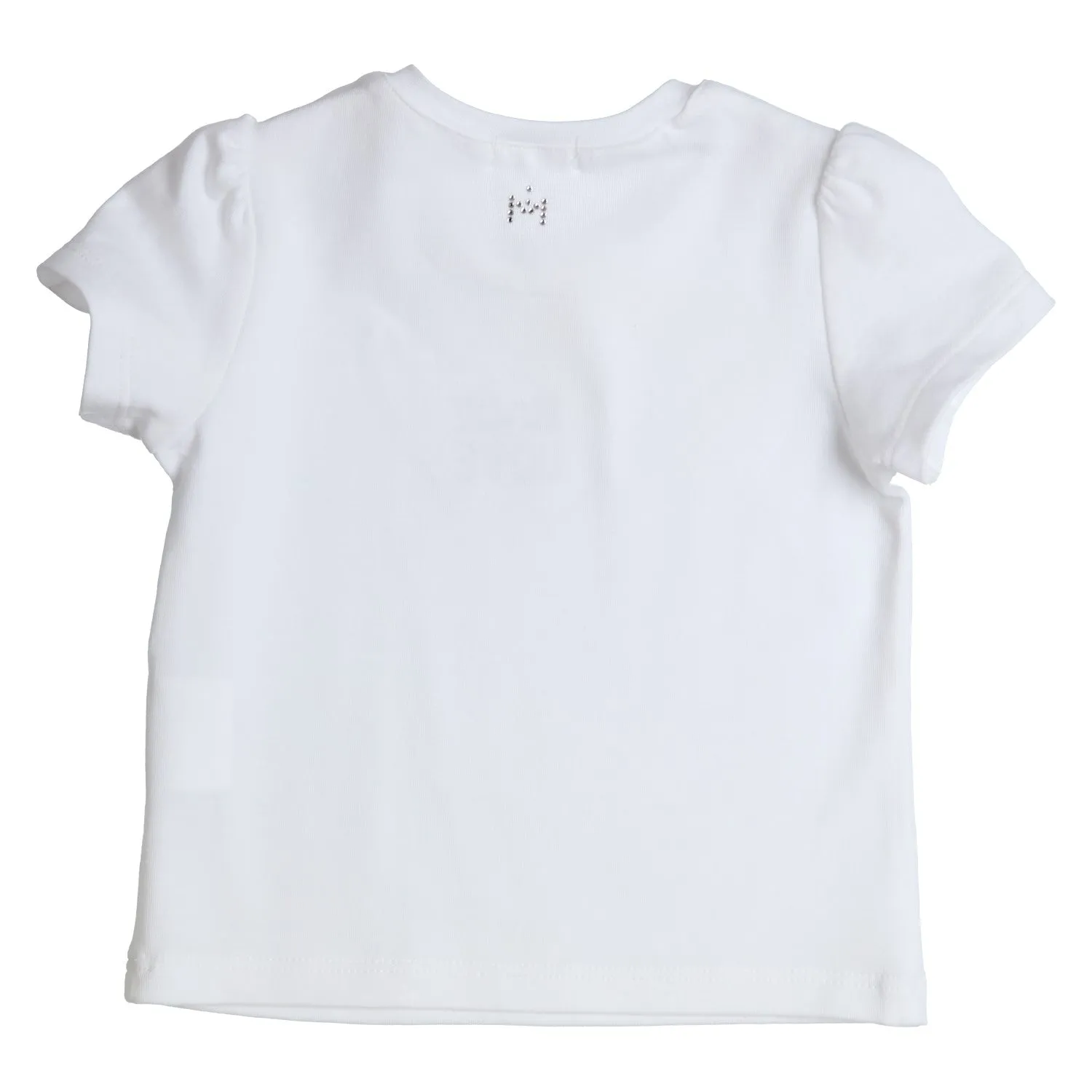Girls Super Soft White "Made With Love" T Shirt