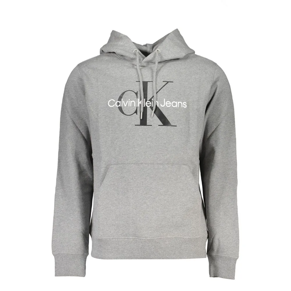 Gray Cotton Men Sweater