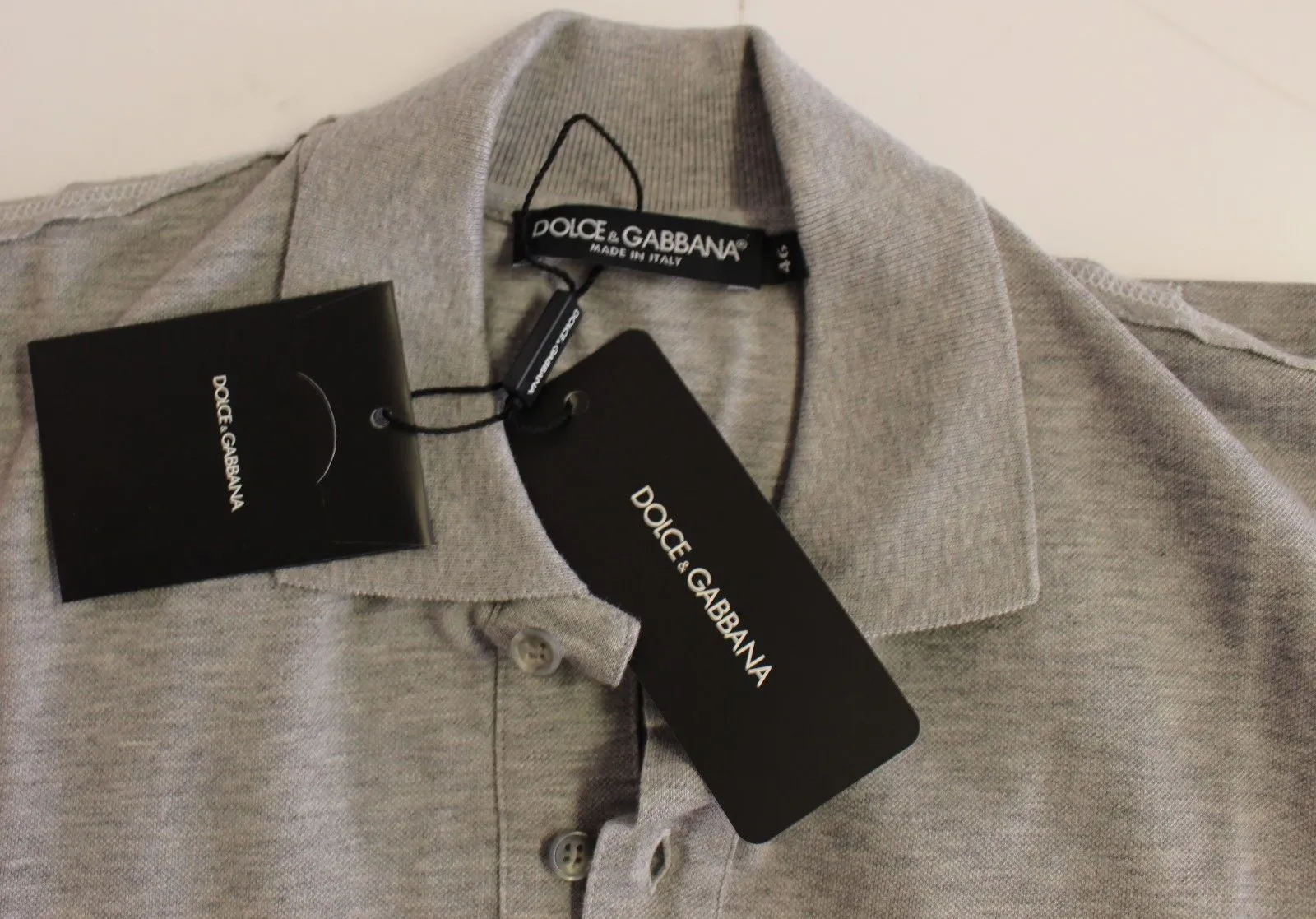 Gray Long Sleeve Polo Sweater Pullover