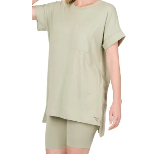 GREEN BUTTERY SOFT BIKER SHORTS