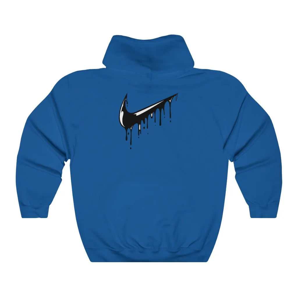 Grey & Black Custom Drip Unisex Heavy Blend™ Hooded Sweatshirt