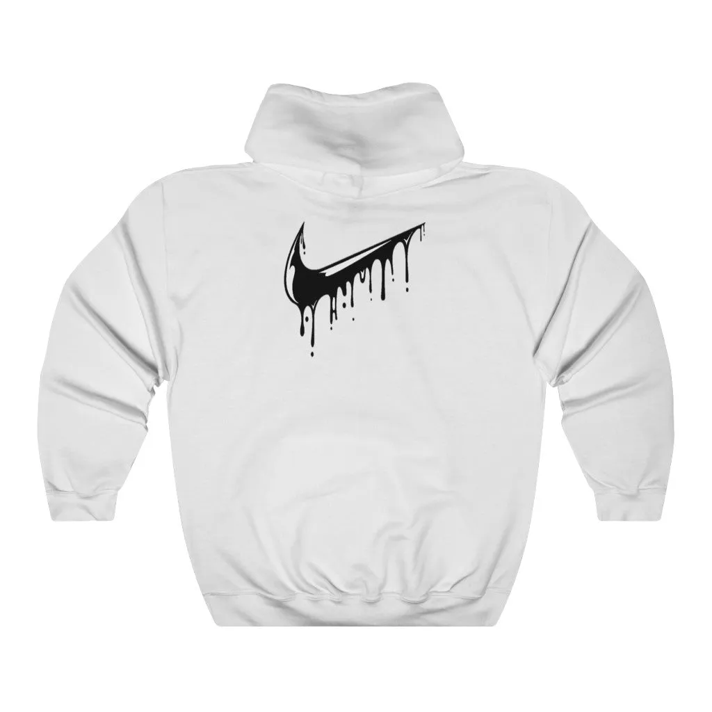 Grey & Black Custom Drip Unisex Heavy Blend™ Hooded Sweatshirt