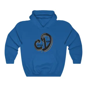 Grey & Black Custom Drip Unisex Heavy Blend™ Hooded Sweatshirt