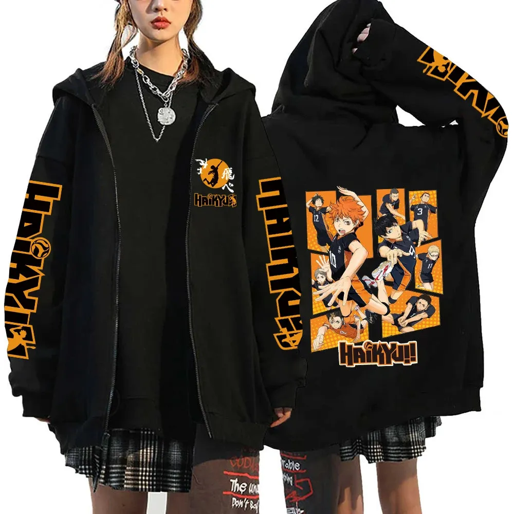 Haikyuu Karasuno Zip-Up Hoodie