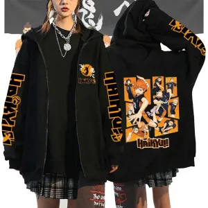 Haikyuu Karasuno Zip-Up Hoodie