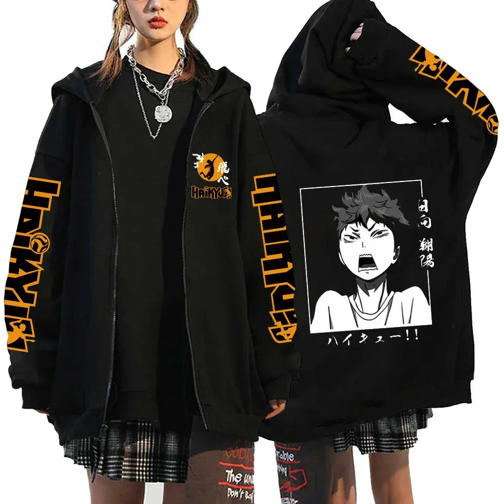 Haikyuu Karasuno Zip-Up Hoodie