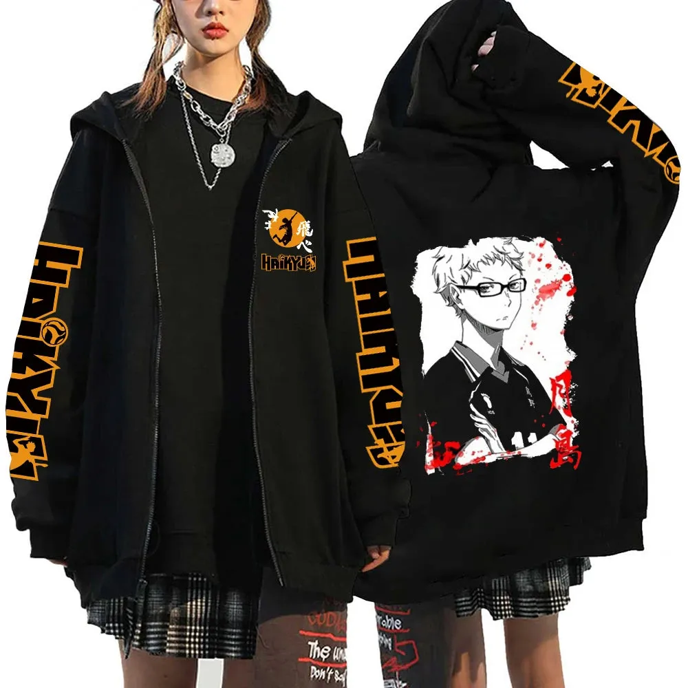 Haikyuu Karasuno Zip-Up Hoodie