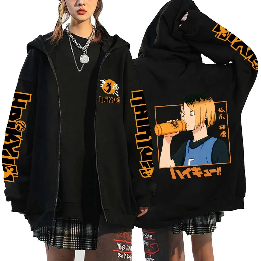 Haikyuu Karasuno Zip-Up Hoodie