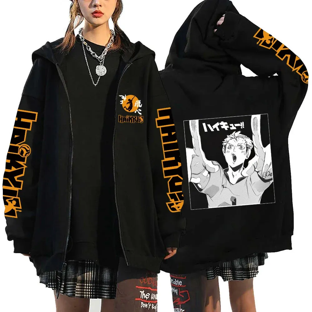 Haikyuu Karasuno Zip-Up Hoodie