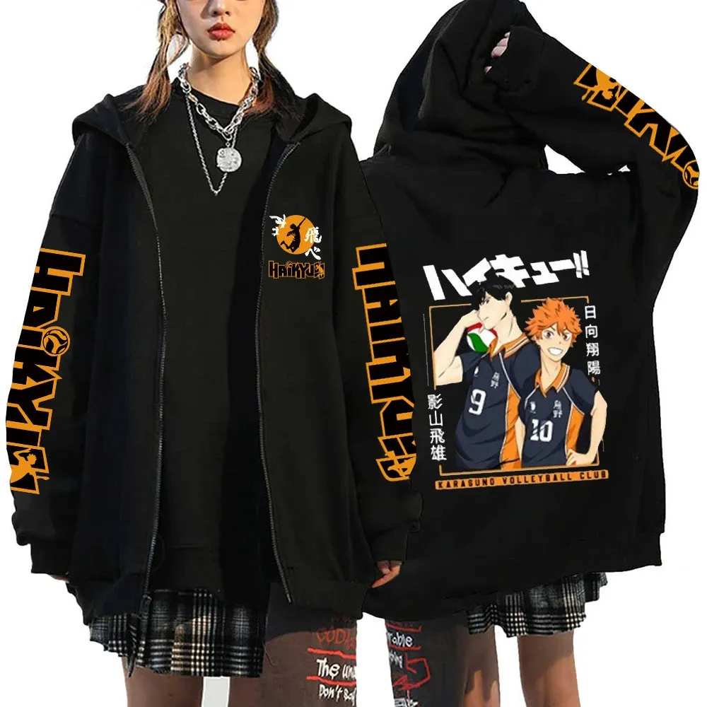 Haikyuu Karasuno Zip-Up Hoodie