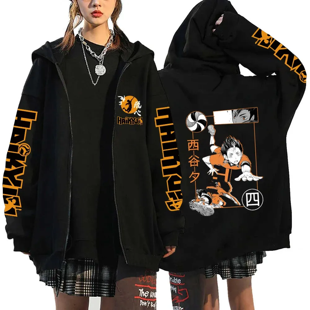 Haikyuu Karasuno Zip-Up Hoodie