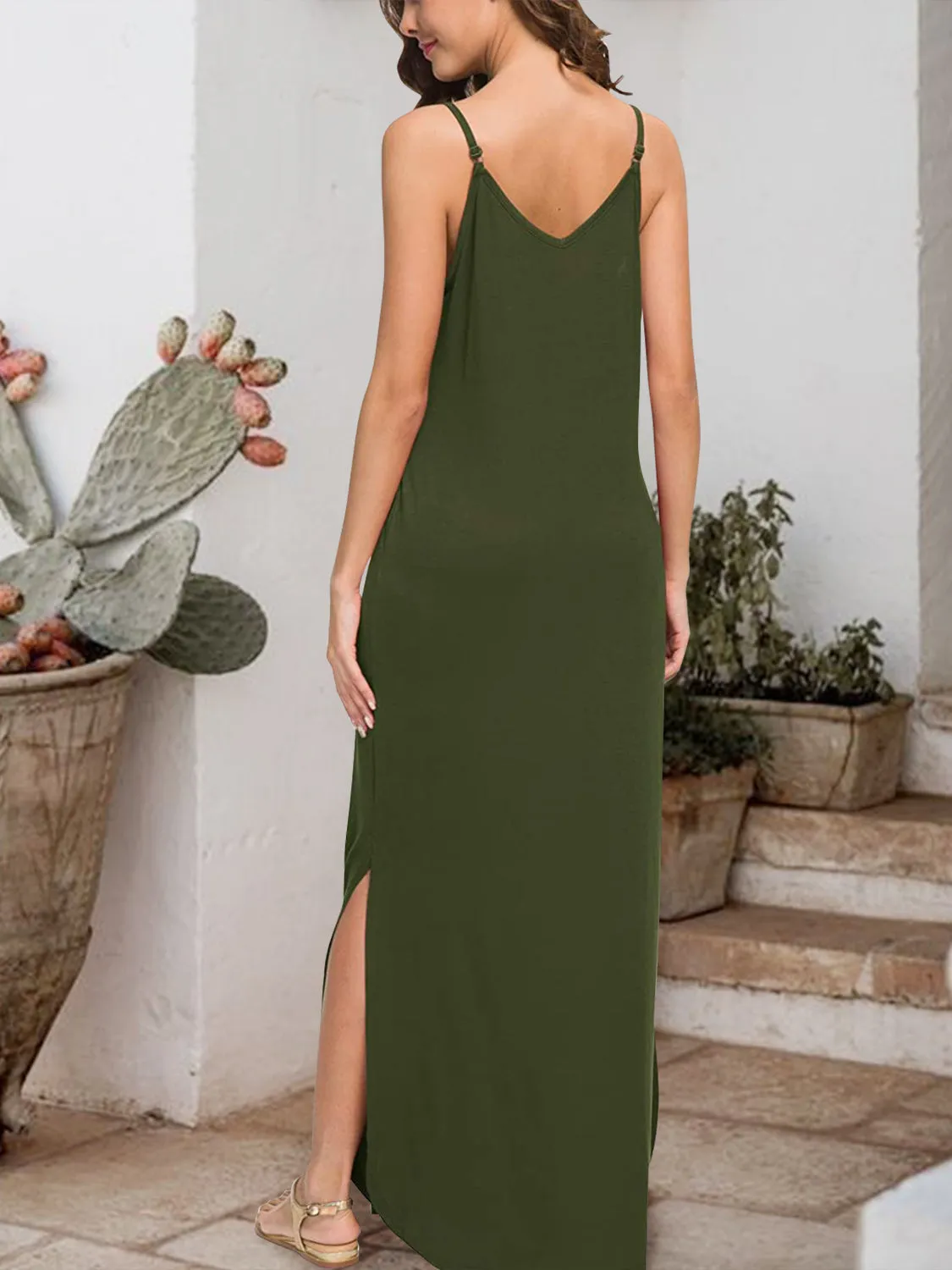 Harlee Slit Scoop Neck Sleeveless Dress