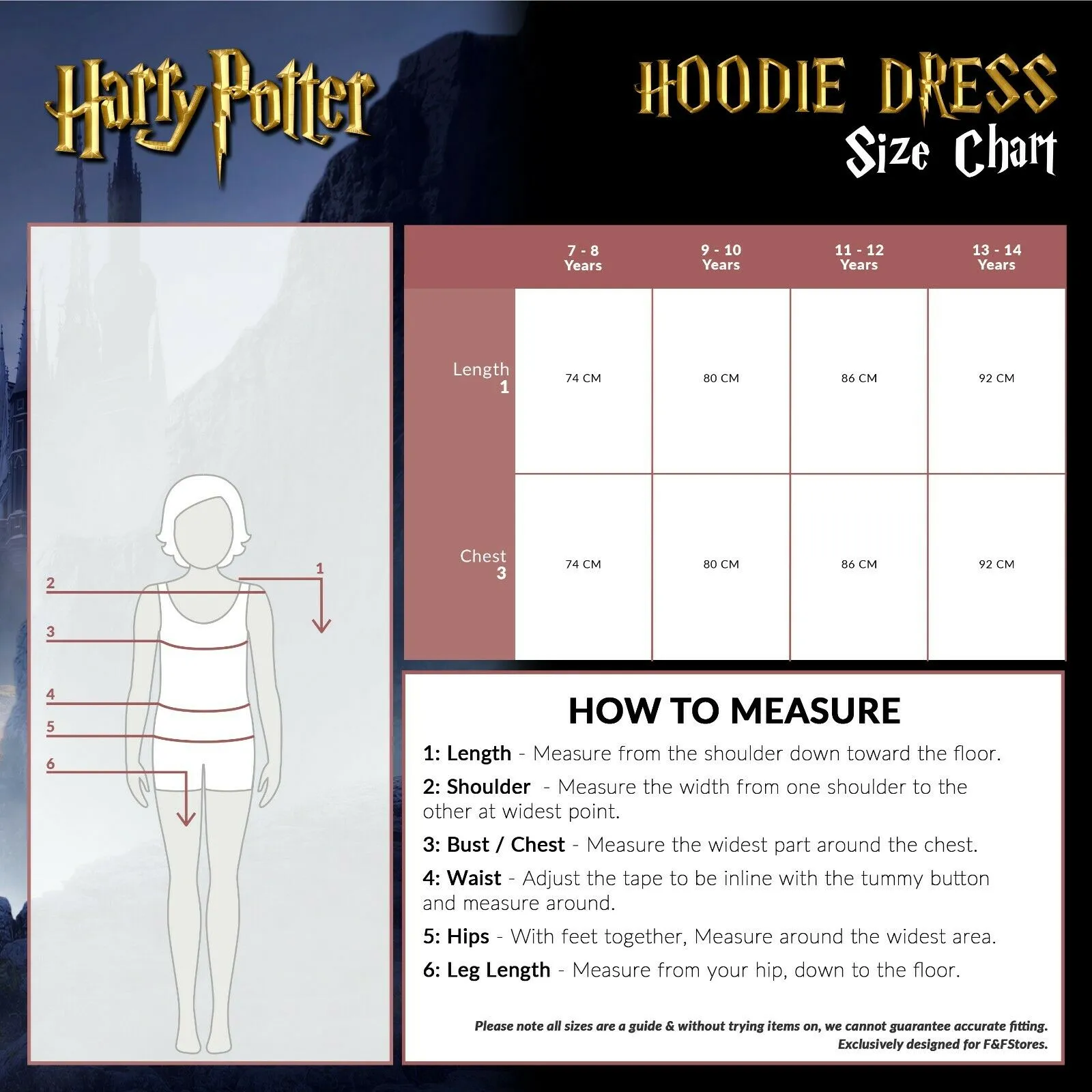 Harry Potter Grey Hoodie Dress for Girls and Teens, Cotton Oversized Jumper