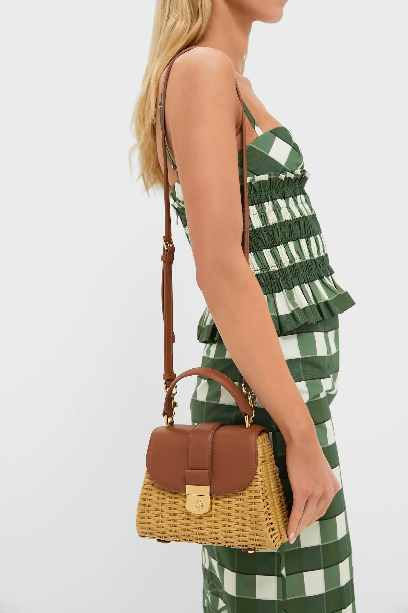 Hazelwood Small Wicker Avenue Bag