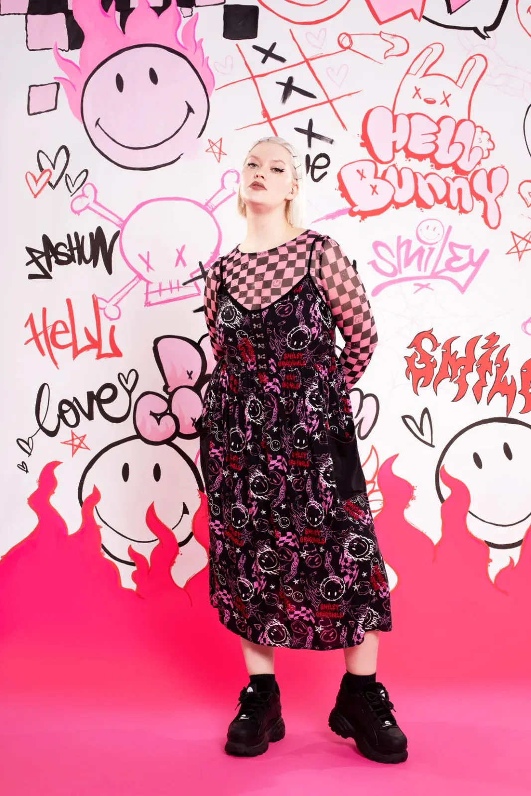 Hell Bunny X Smiley® Riot Dress