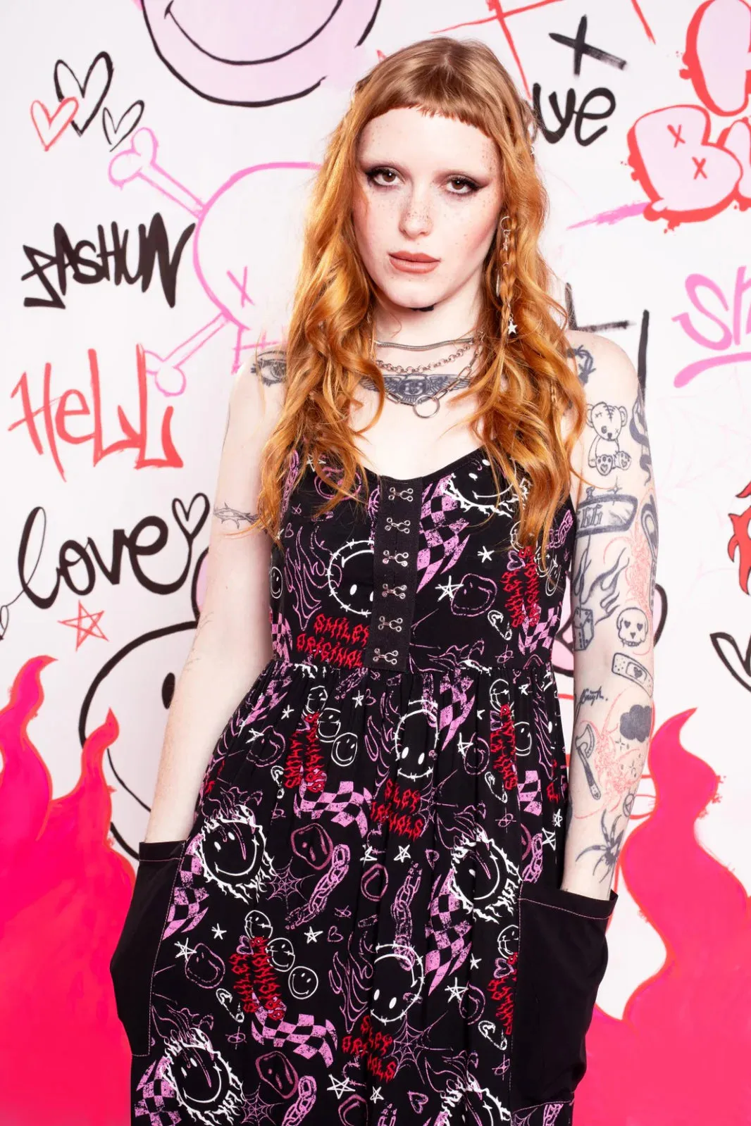 Hell Bunny X Smiley® Riot Dress