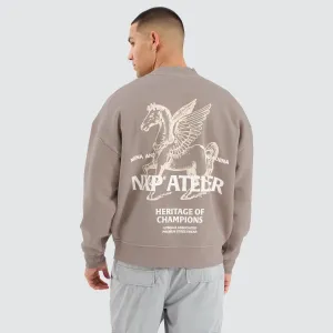 Heritage Box Fit Sweater Pigment Etherea