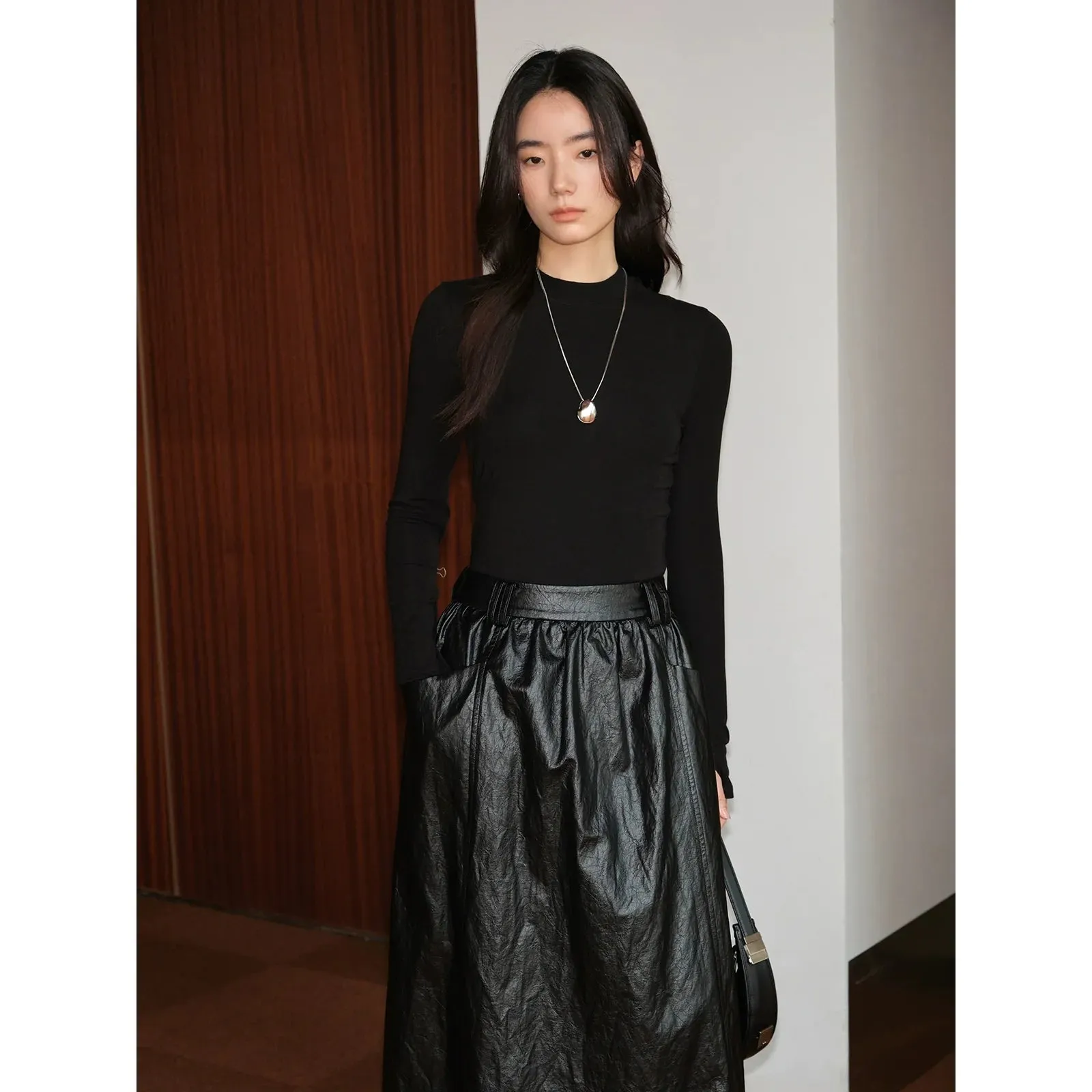 High Elastic Turtleneck Sweater