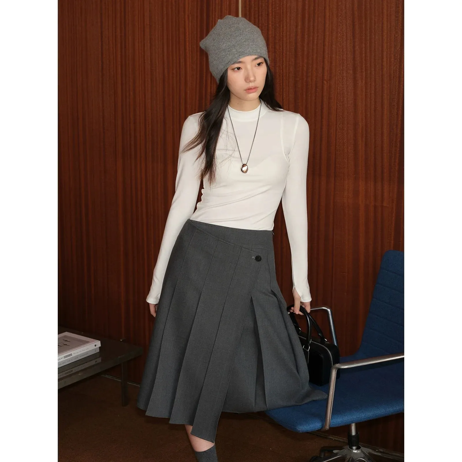 High Elastic Turtleneck Sweater