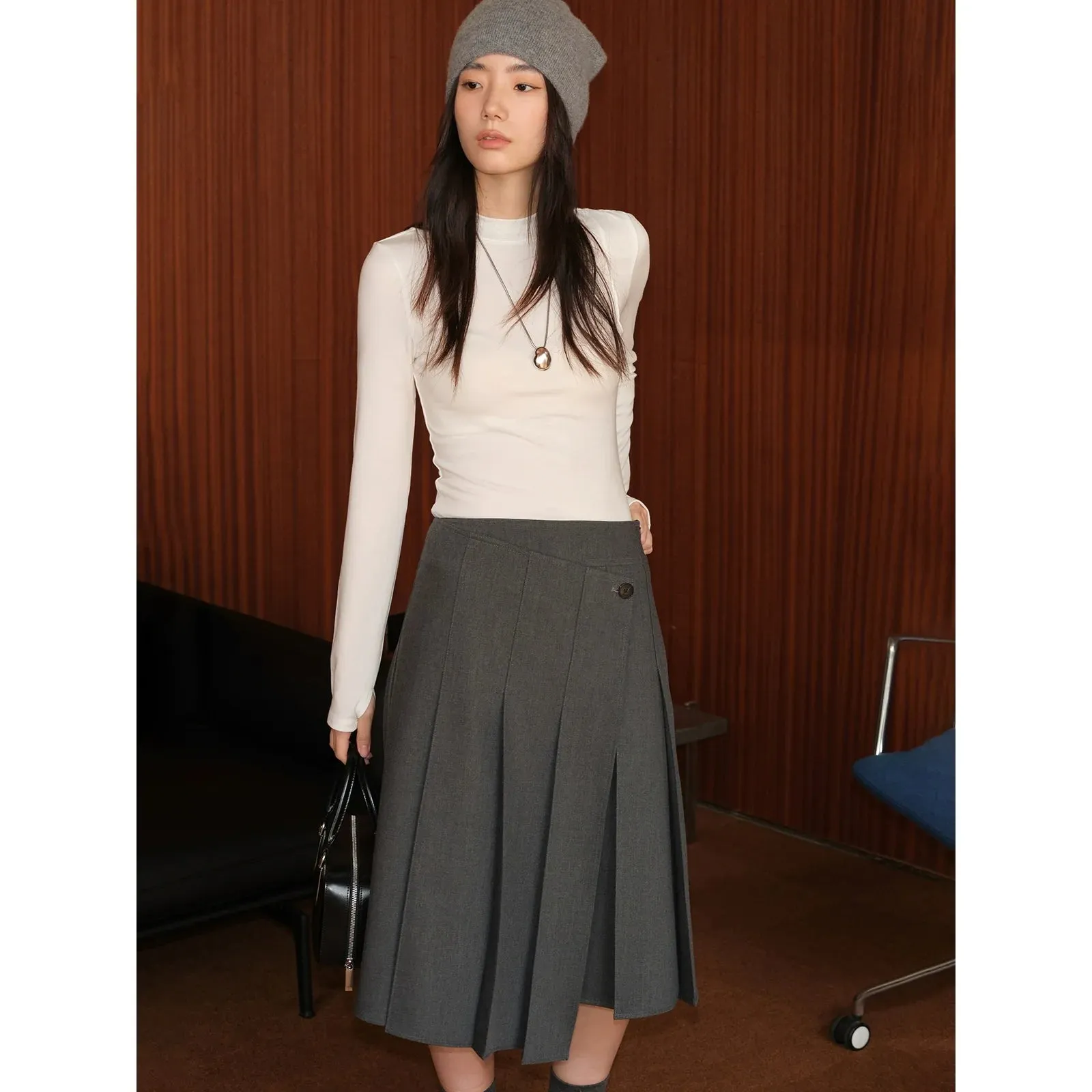 High Elastic Turtleneck Sweater