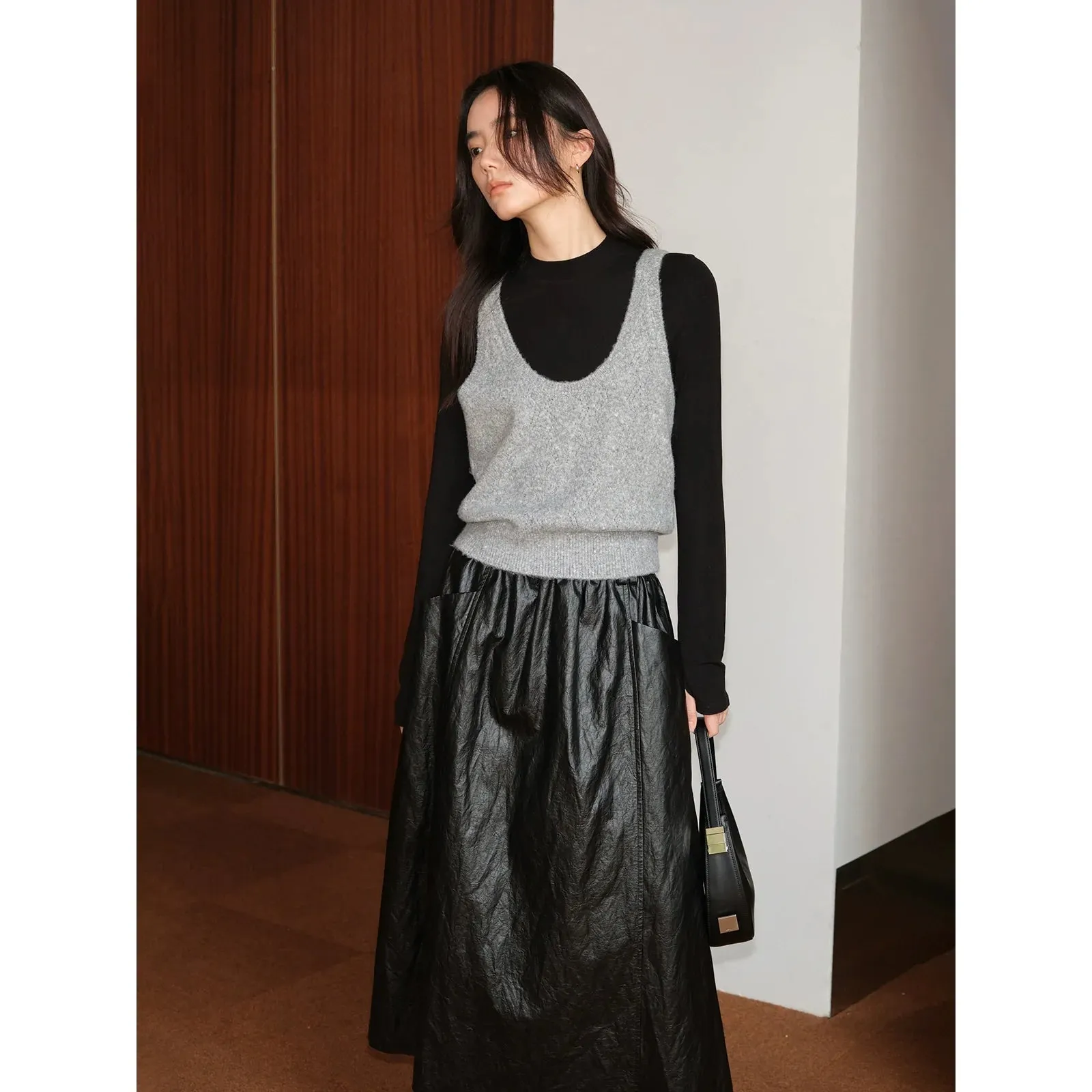 High Elastic Turtleneck Sweater