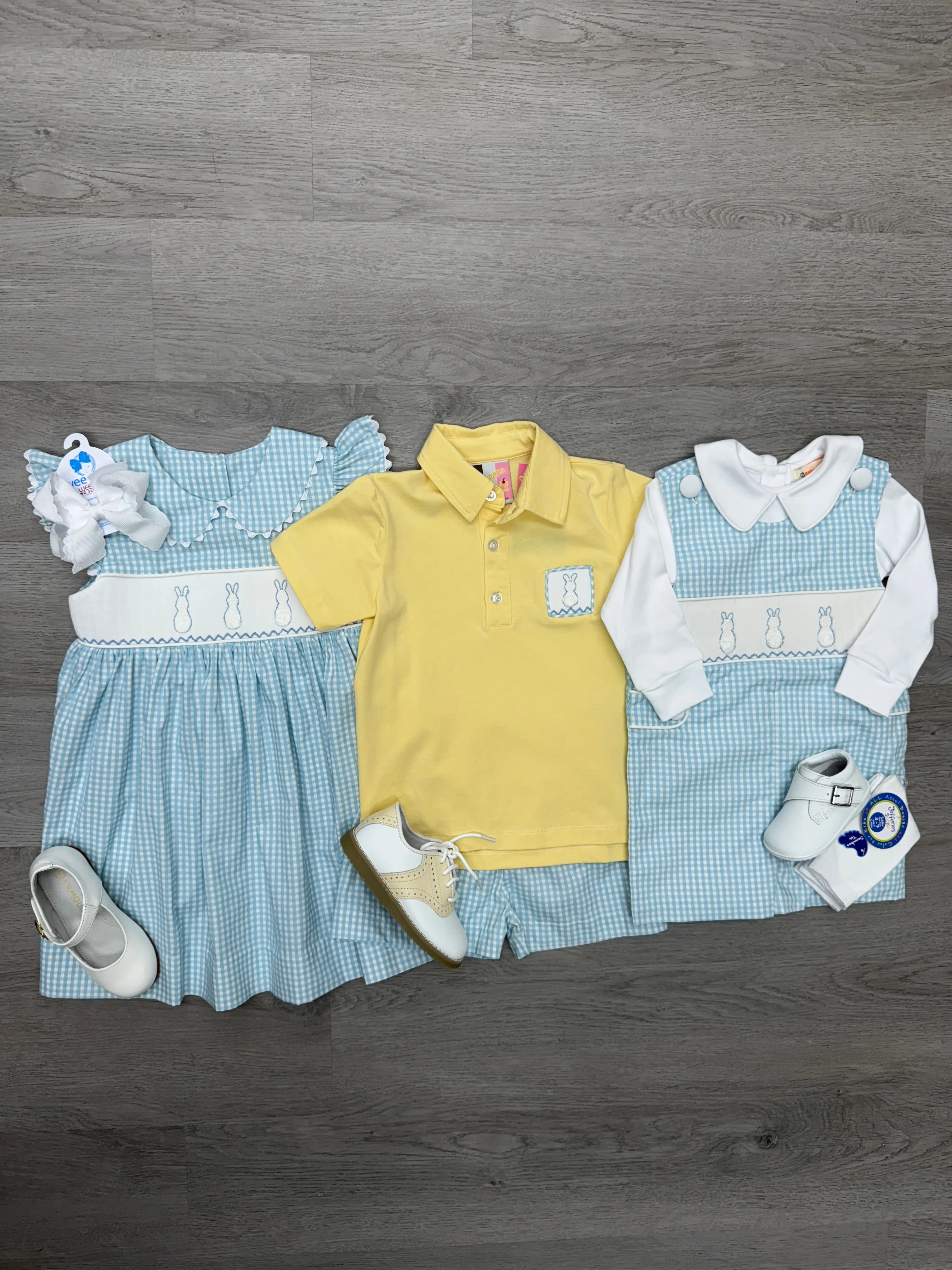 Hippity Hop Smocked Polo and Shorts