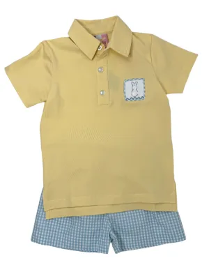 Hippity Hop Smocked Polo and Shorts