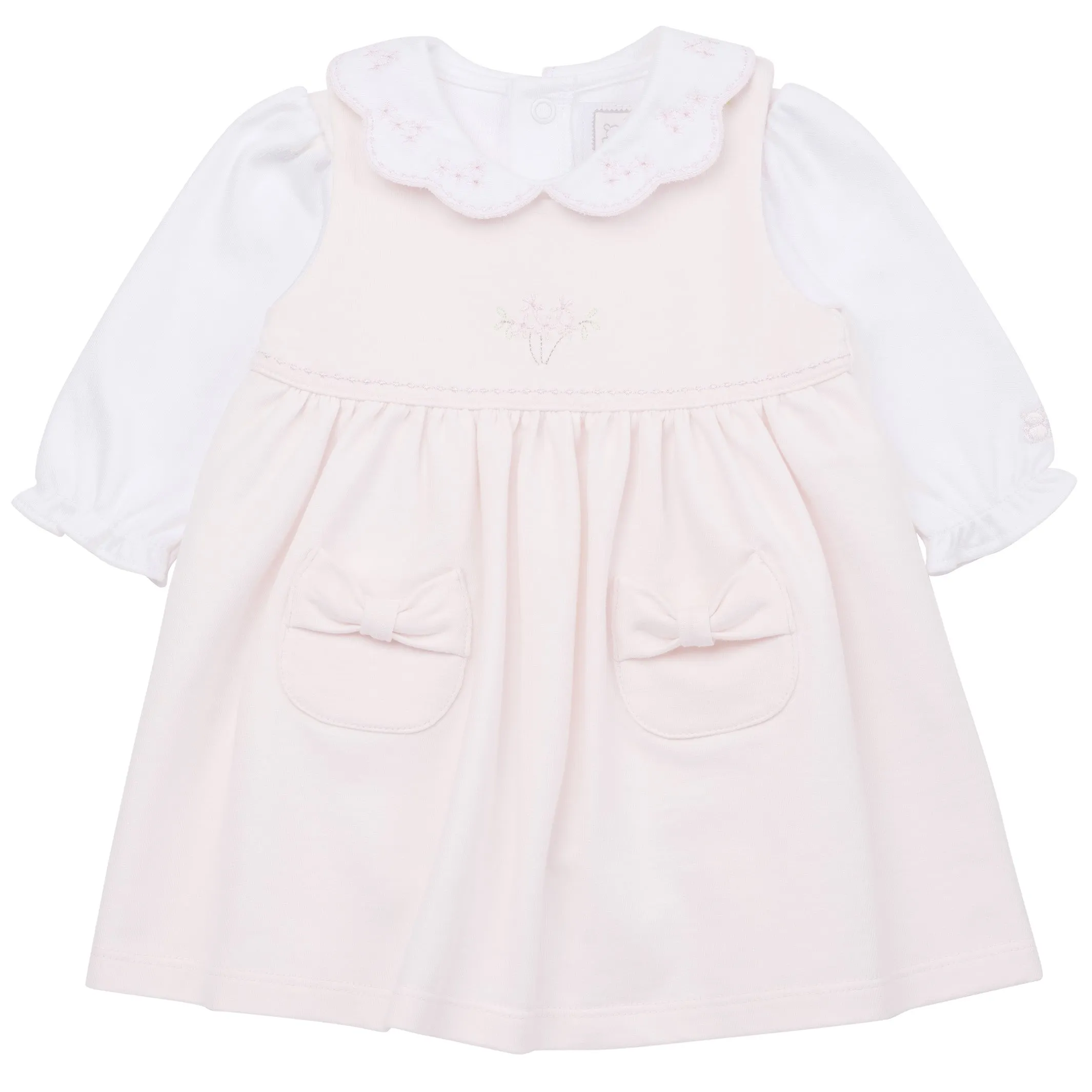 Honor Baby Girls Pinafore and Body Dress Set