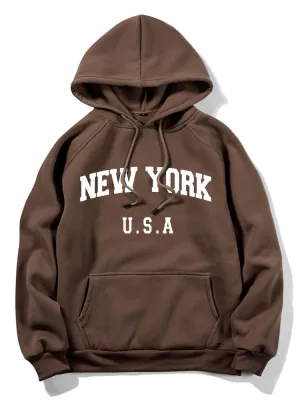 Hoodies grafik surat New York