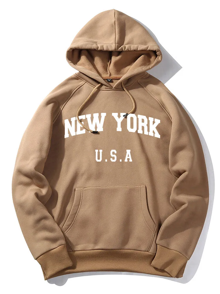 Hoodies grafik surat New York