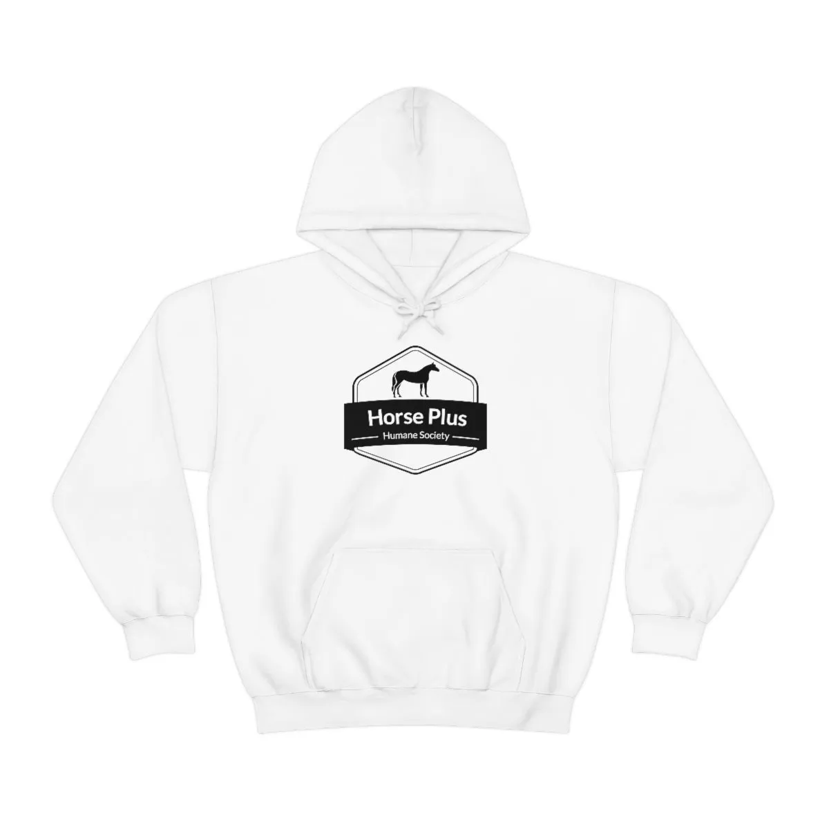 Horse Plus Logo Unisex Heavy Blend™ Hooded Sweatshirt
