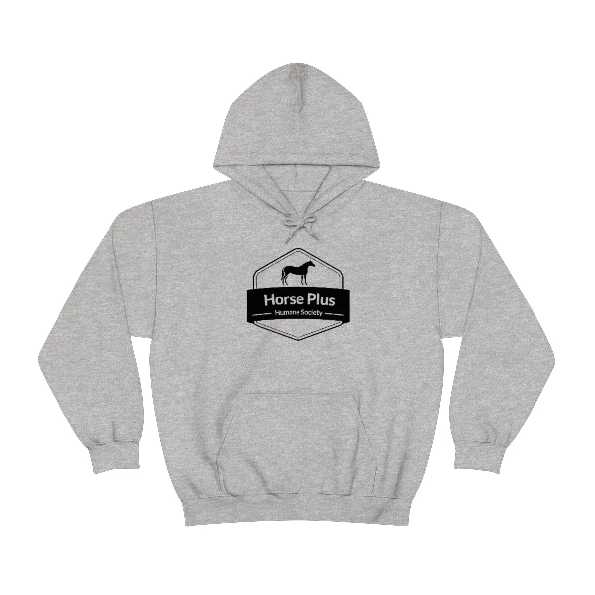 Horse Plus Logo Unisex Heavy Blend™ Hooded Sweatshirt