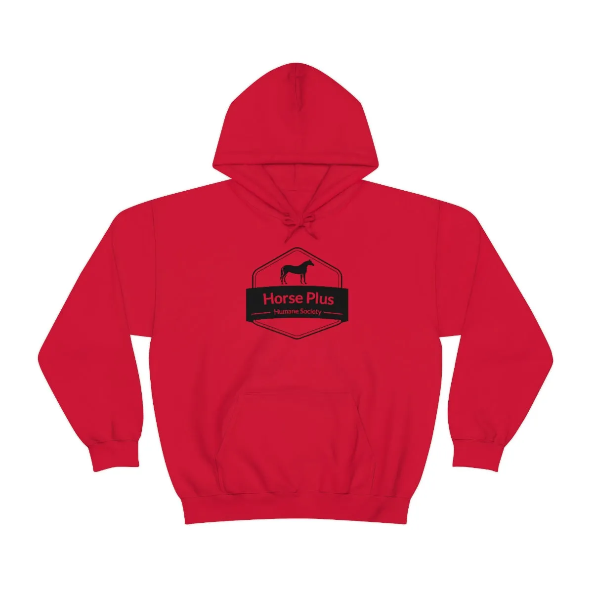 Horse Plus Logo Unisex Heavy Blend™ Hooded Sweatshirt