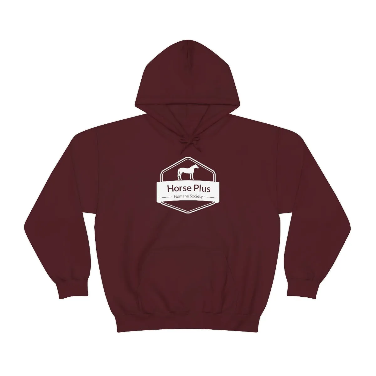 Horse Plus Logo Unisex Heavy Blend™ Hooded Sweatshirt