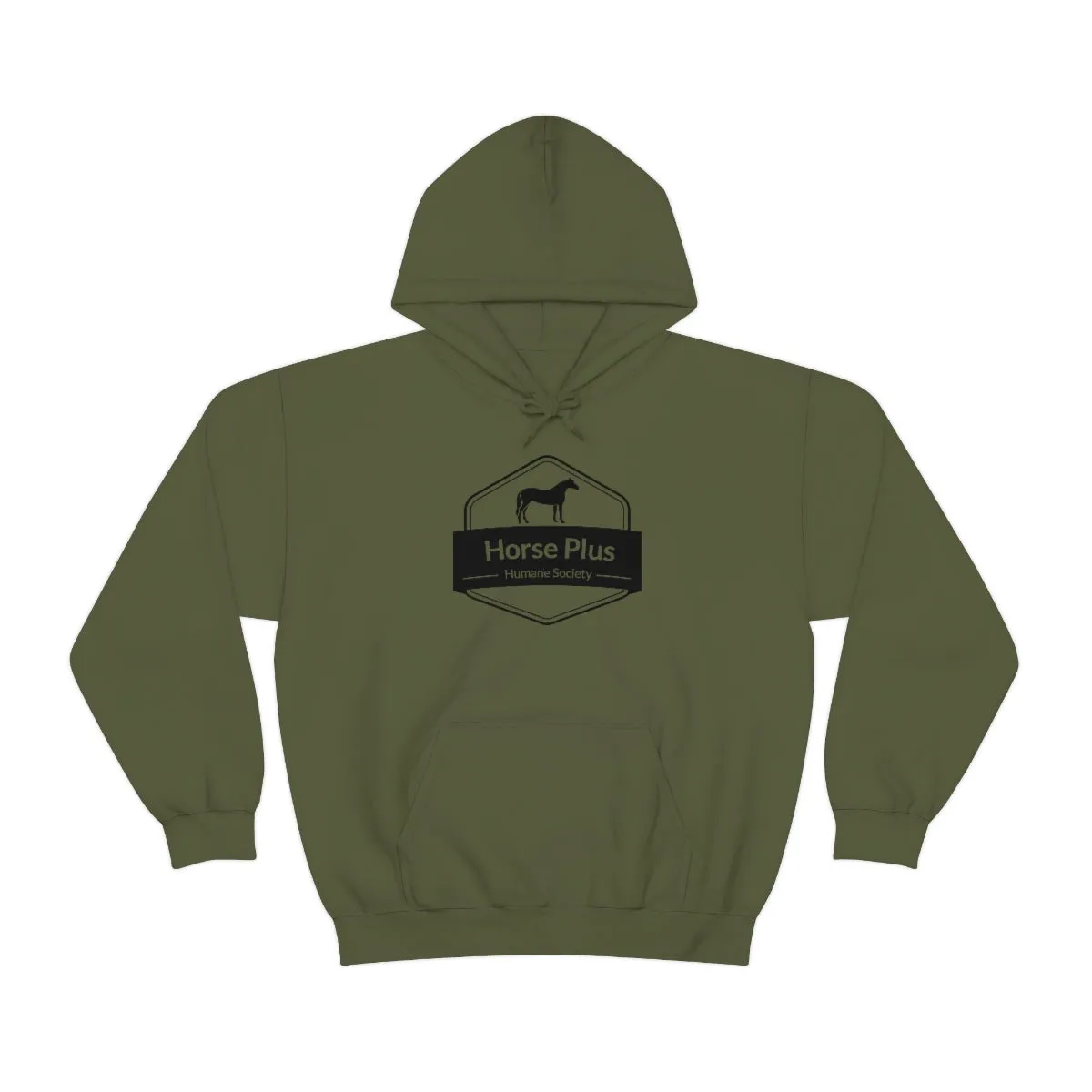 Horse Plus Logo Unisex Heavy Blend™ Hooded Sweatshirt