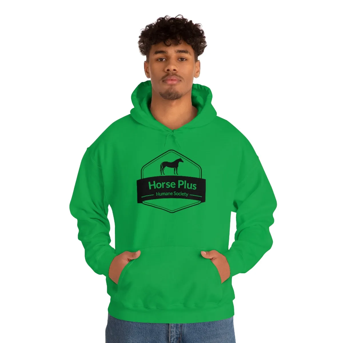 Horse Plus Logo Unisex Heavy Blend™ Hooded Sweatshirt
