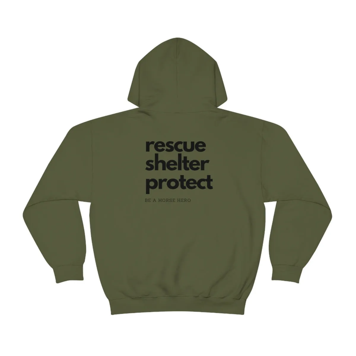 Horse Plus Logo Unisex Heavy Blend™ Hooded Sweatshirt