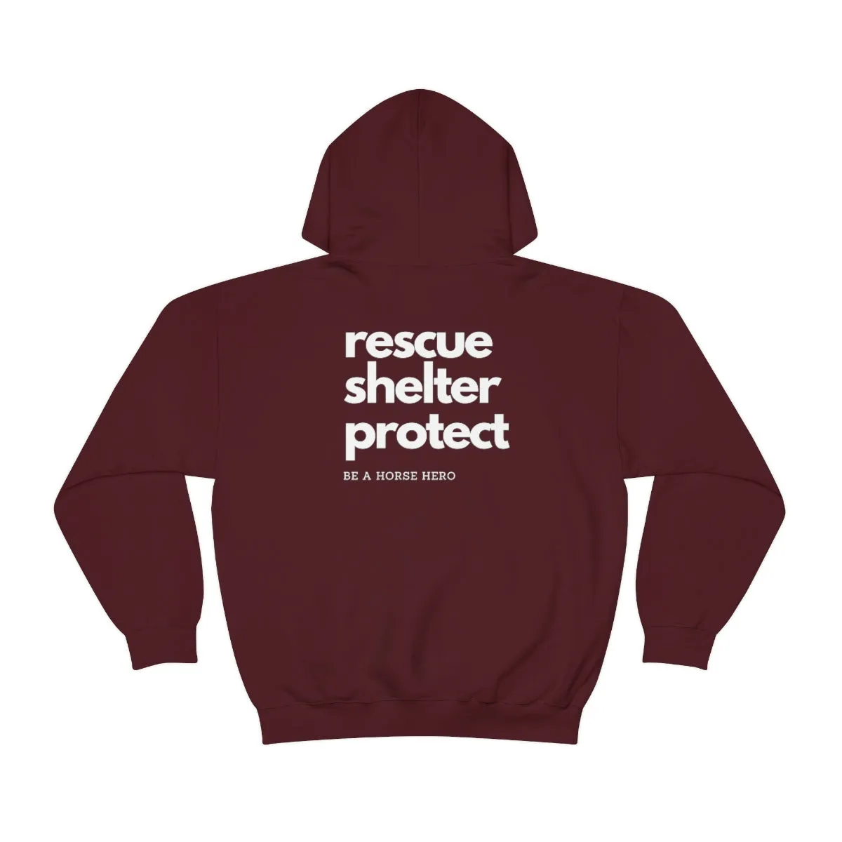 Horse Plus Logo Unisex Heavy Blend™ Hooded Sweatshirt
