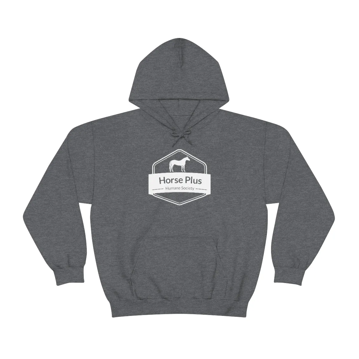 Horse Plus Logo Unisex Heavy Blend™ Hooded Sweatshirt