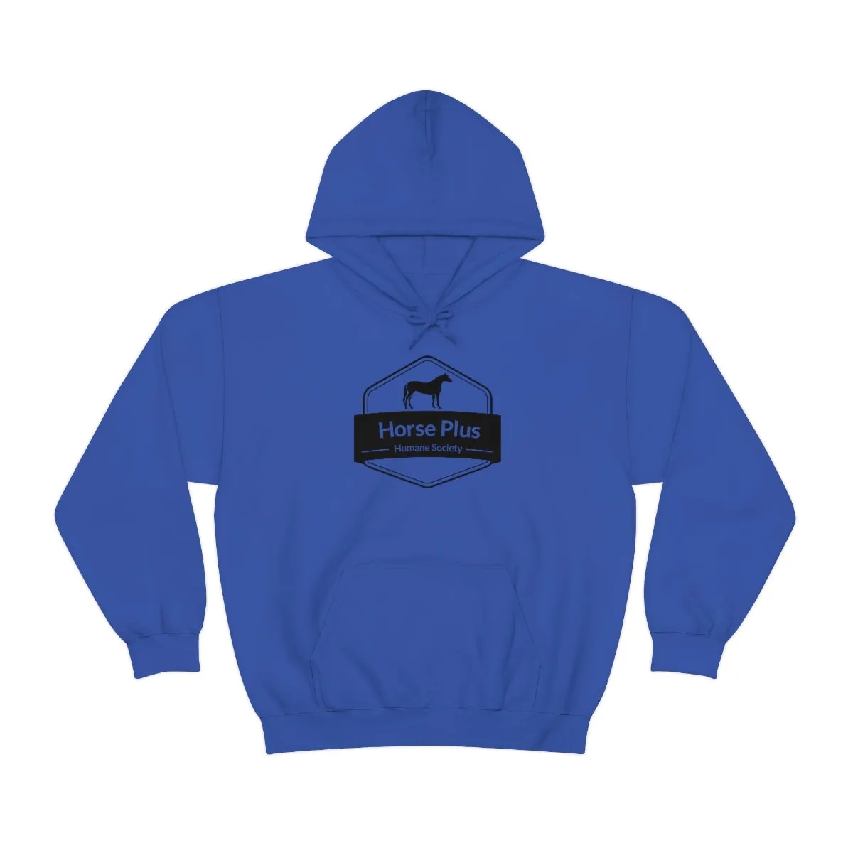 Horse Plus Logo Unisex Heavy Blend™ Hooded Sweatshirt