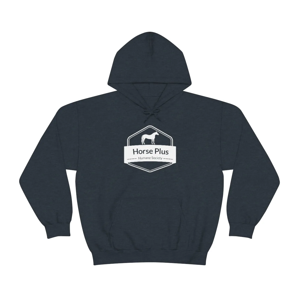 Horse Plus Logo Unisex Heavy Blend™ Hooded Sweatshirt