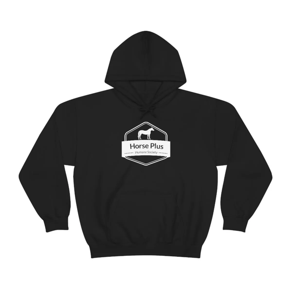 Horse Plus Logo Unisex Heavy Blend™ Hooded Sweatshirt