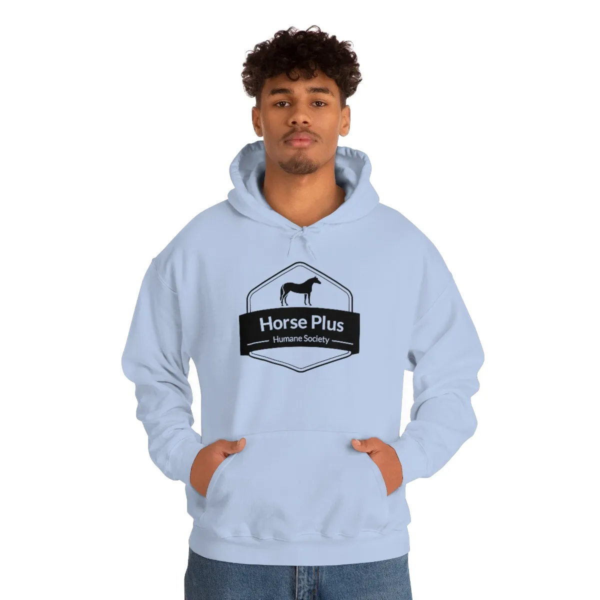 Horse Plus Logo Unisex Heavy Blend™ Hooded Sweatshirt