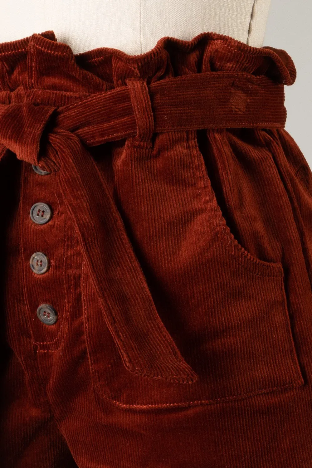 I-FS6014 Corduroy Paperbag Shorts 6PK UNIT PRICE: $9.75