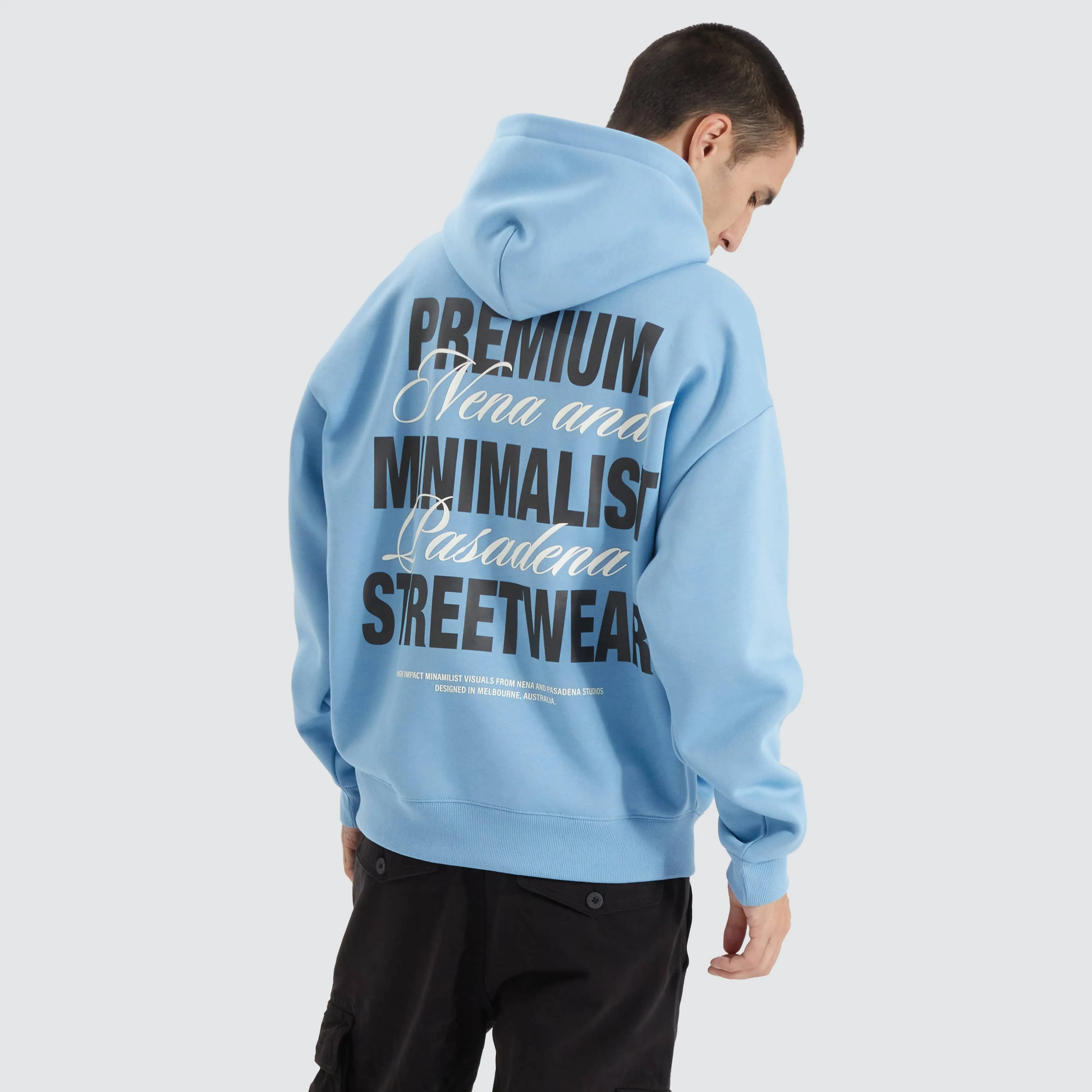 Impact Heavy Box Fit Hoodie Blissful Blue