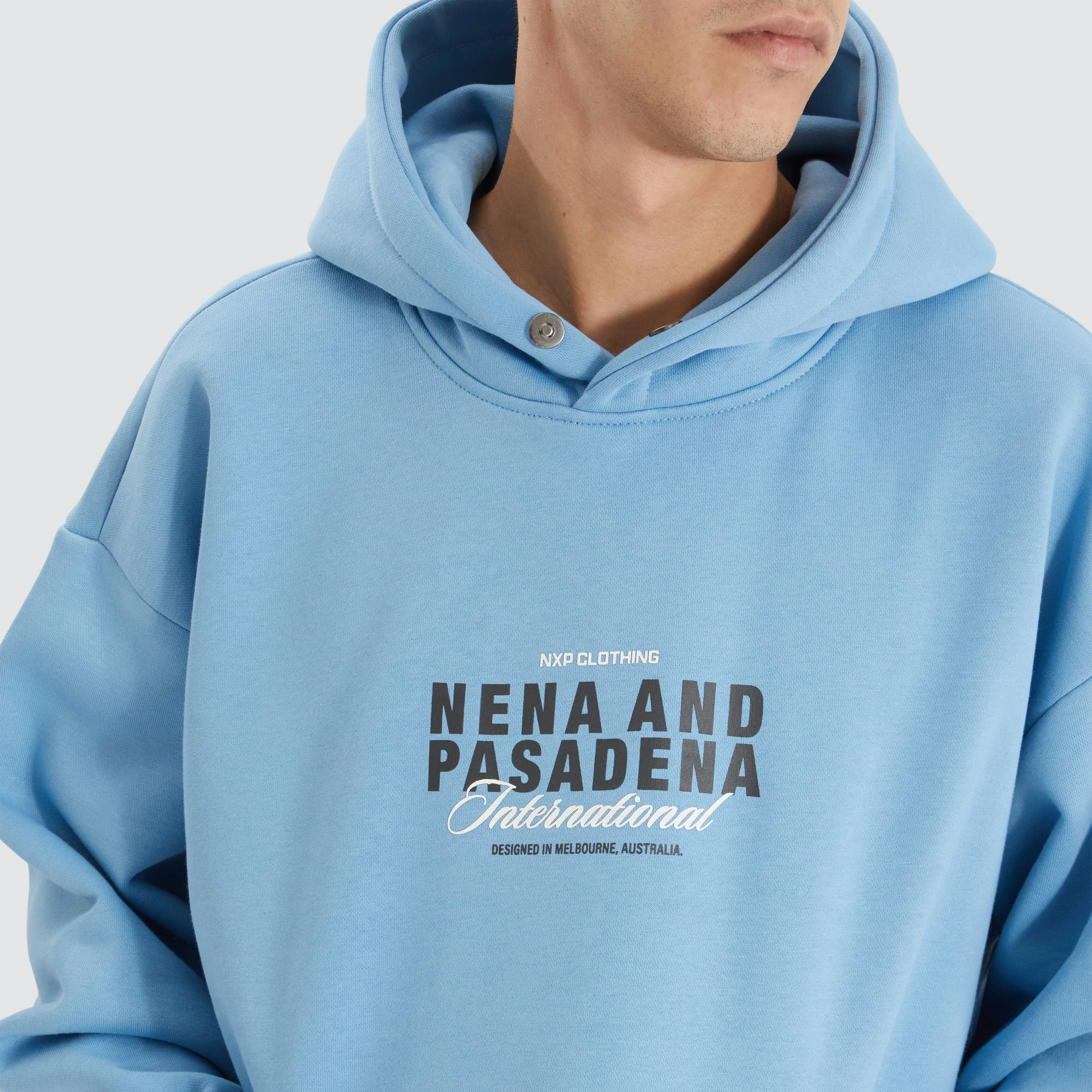 Impact Heavy Box Fit Hoodie Blissful Blue