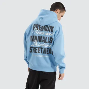 Impact Heavy Box Fit Hoodie Blissful Blue