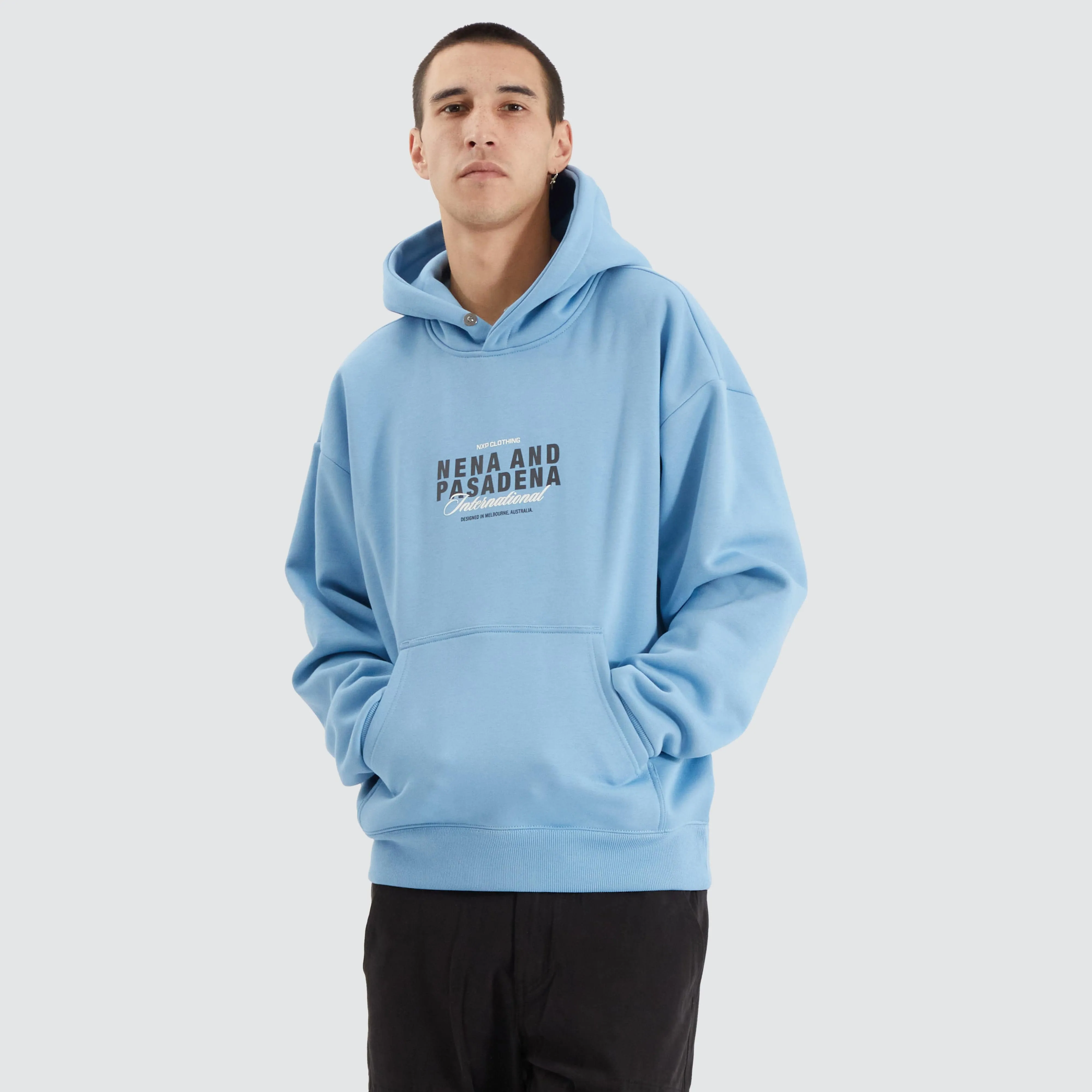 Impact Heavy Box Fit Hoodie Blissful Blue