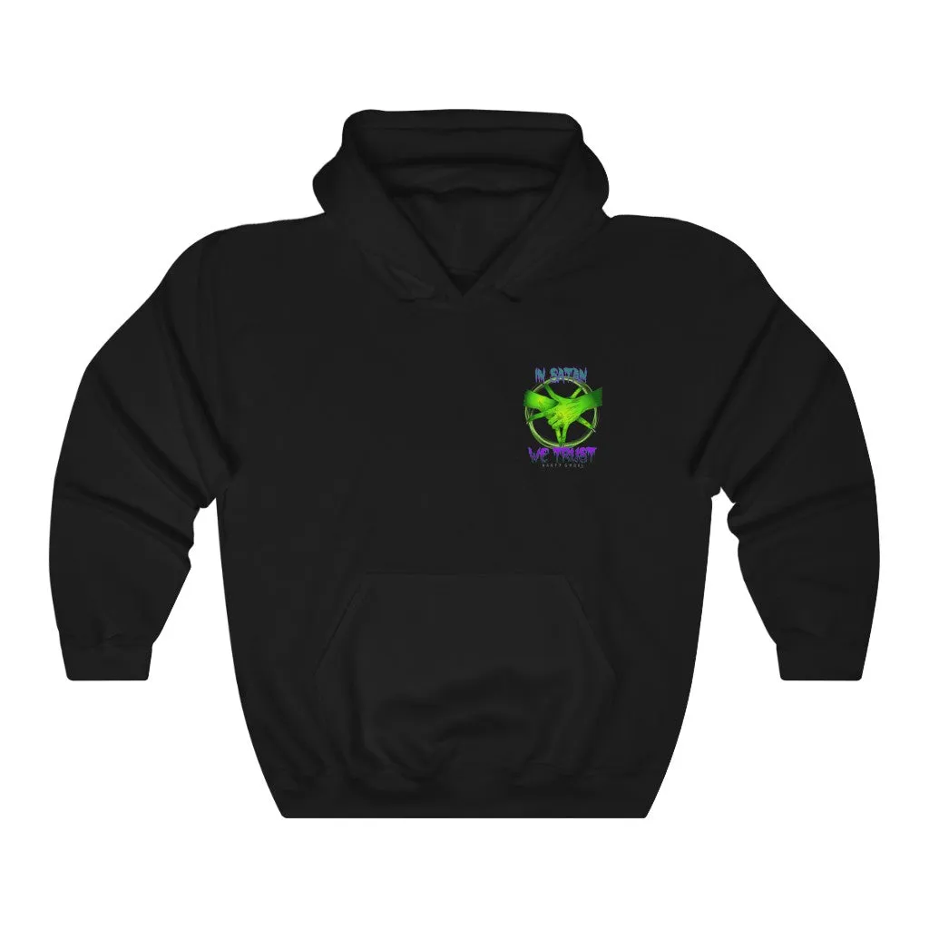 In Satan we Trust Unisex Heavy Blend™ Hooded Sweatshirt