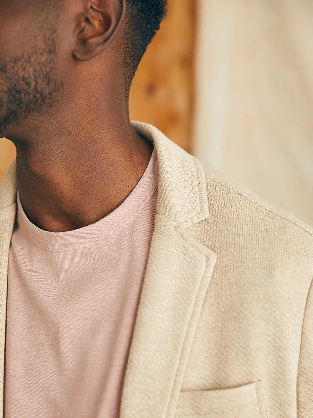 Inlet Knit Blazer - Sahara Fields Melange